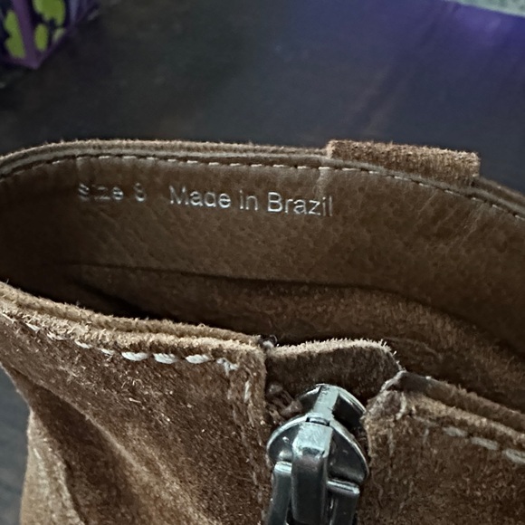 DV by Dolce Vita Tan Suede Ankle Booties - Picture 6 of 12